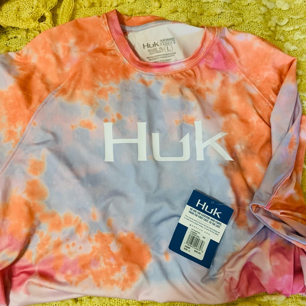 Womens huk pursuit performance fishing shirt large